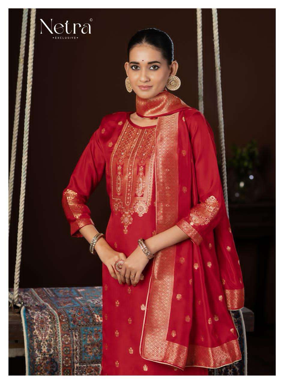 Netra Jyoti Lakhnavi Dress Material - Amrah Wholesale