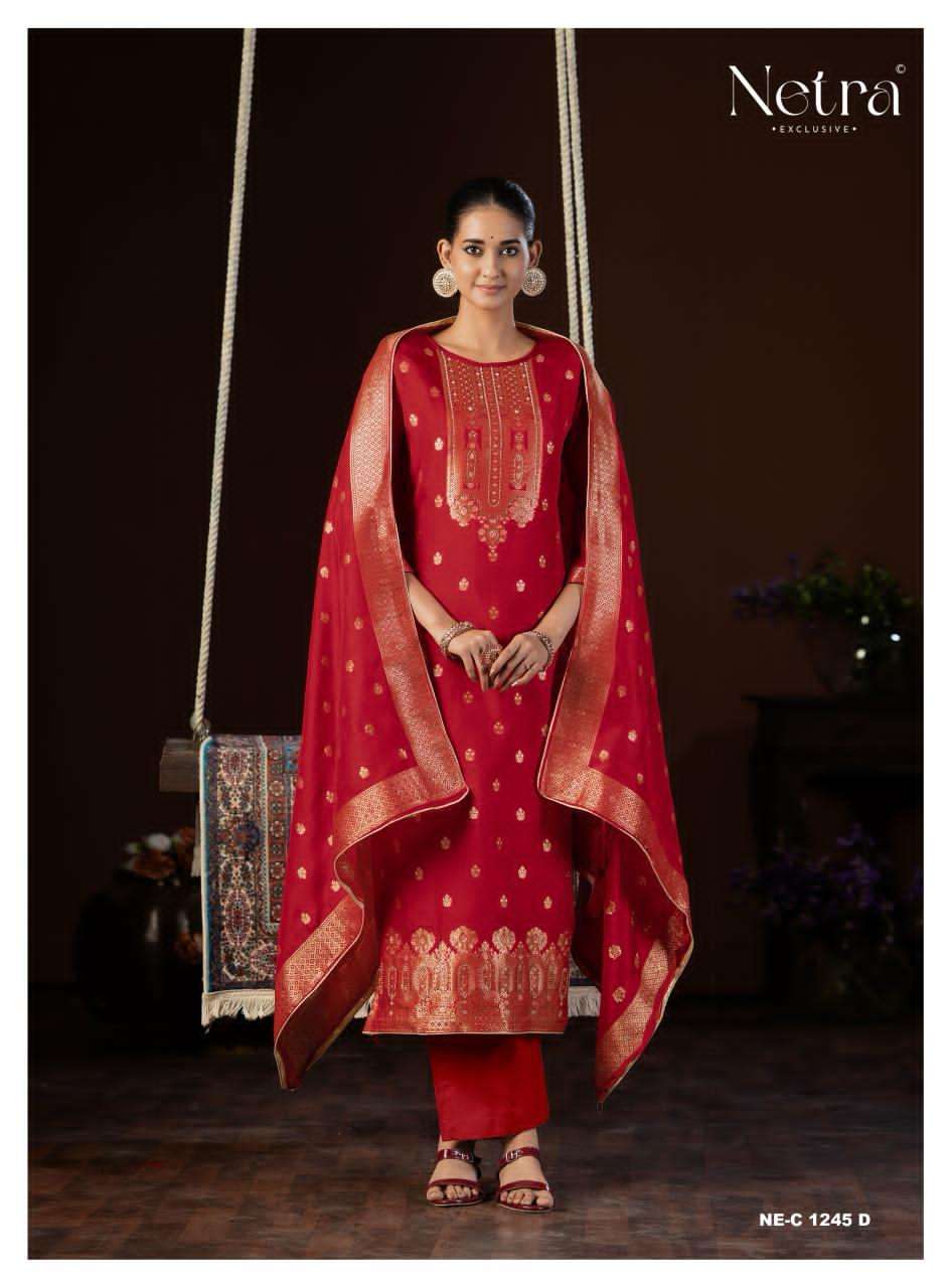 Netra Jyoti Lakhnavi Dress Material - Amrah Wholesale