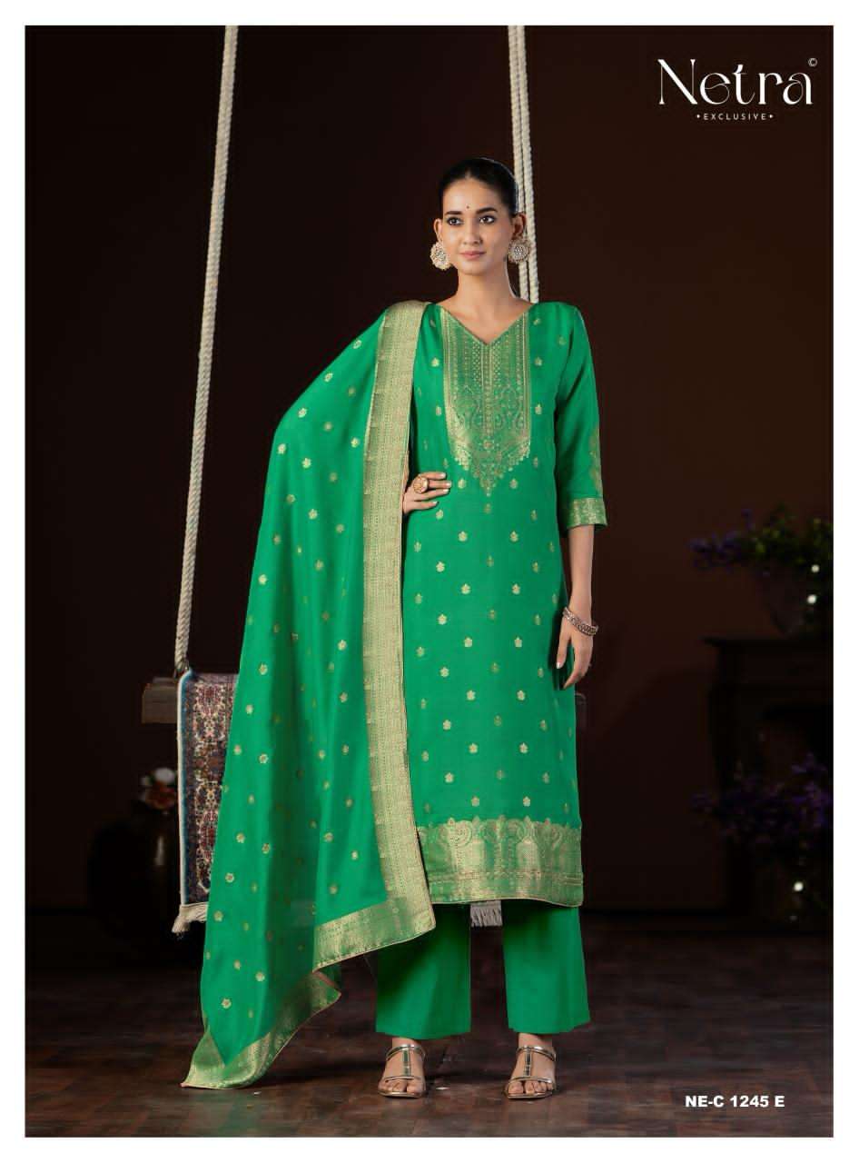 Netra Jyoti Lakhnavi Dress Material - Amrah Wholesale