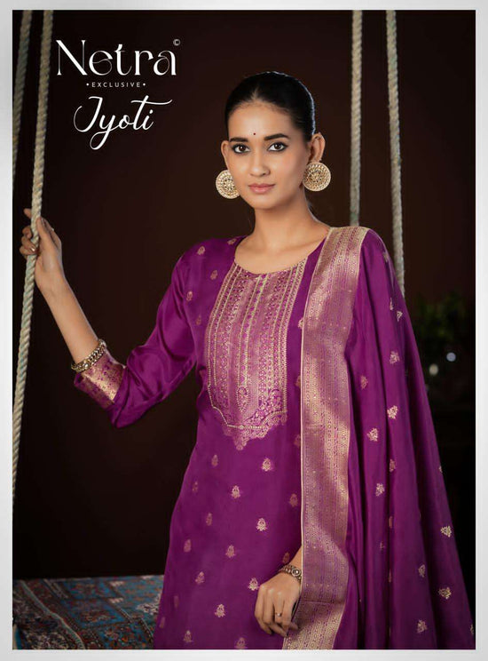 Netra Exclusive Jyoti Dress Material Wholesale Catalogue - Amrah Wholesale