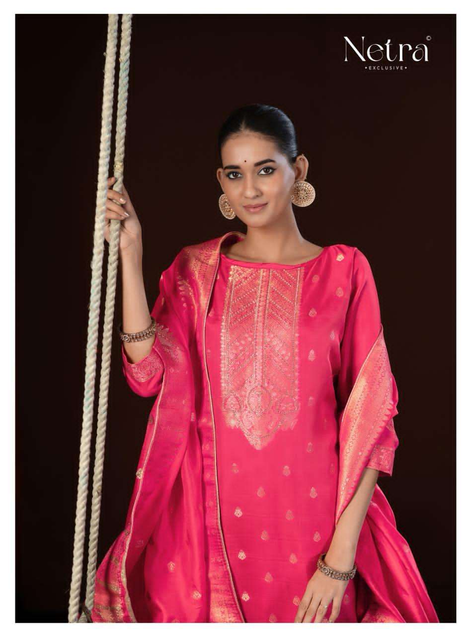 Netra Exclusive Jyoti Dress Material Wholesale Catalogue - Amrah Wholesale