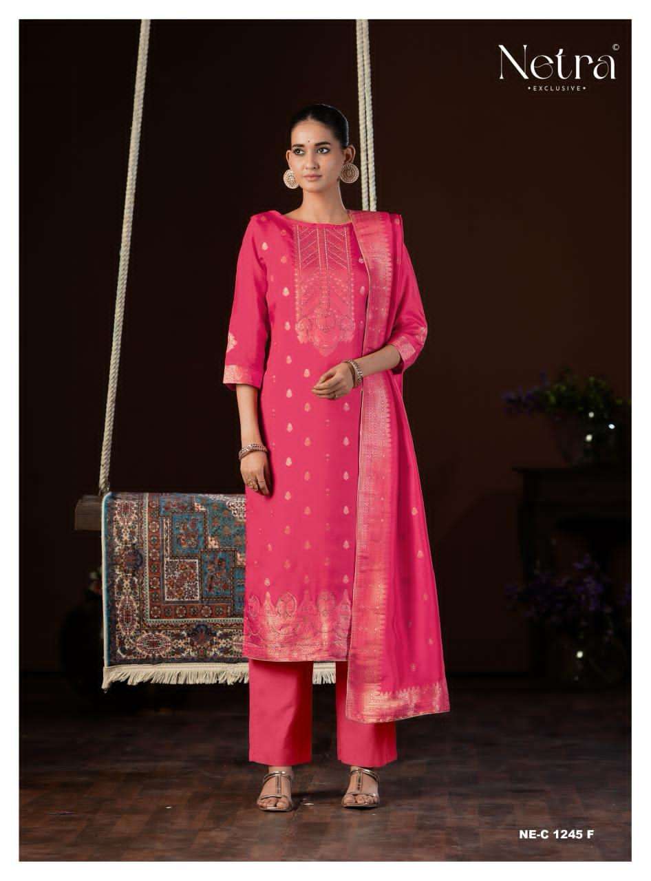 Netra Exclusive Jyoti Dress Material Wholesale Catalogue - Amrah Wholesale
