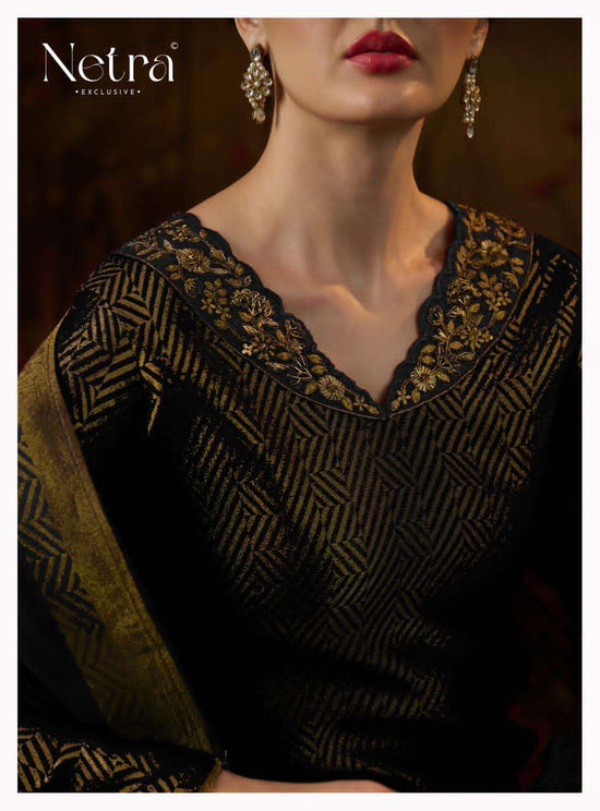 Netra Kanchan Silk Jacquard Dress Material - Amrah Wholesale
