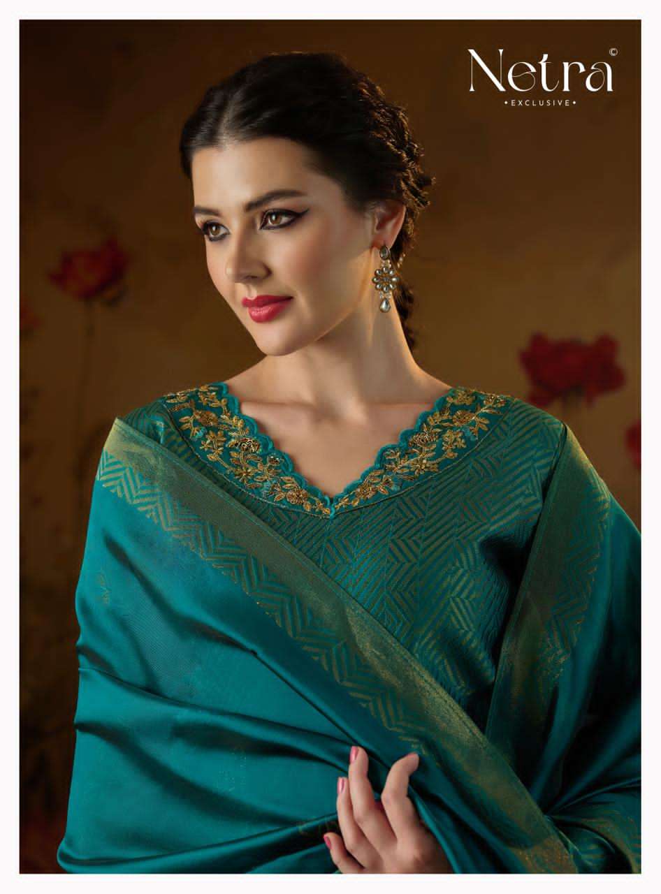 Netra Kanchan Silk Jacquard Dress Material - Amrah Wholesale