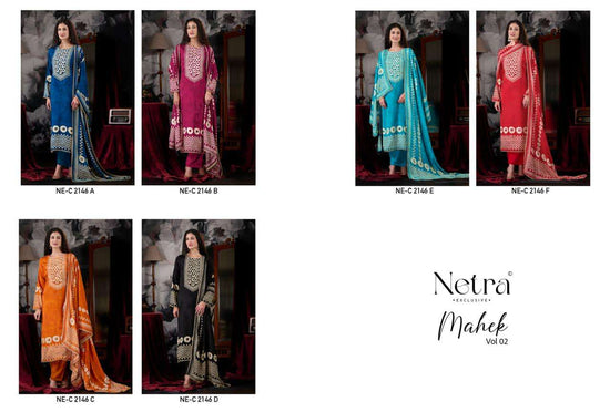 Netra Mahek Vol 2 Premium Muslin Dress Material