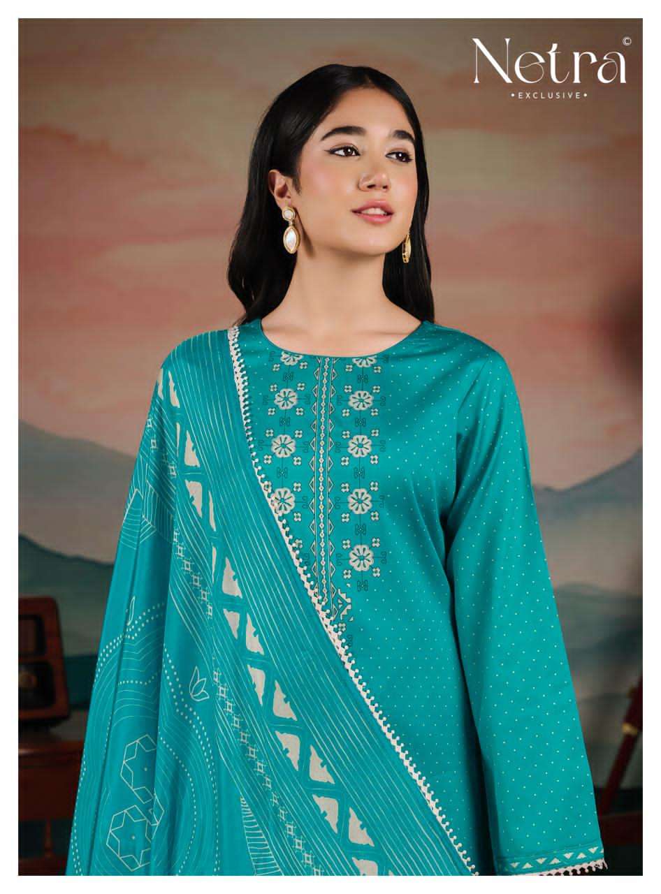 Netra Manvi Pure Cotton Digital Printed Dress Material - Amrah Wholesale