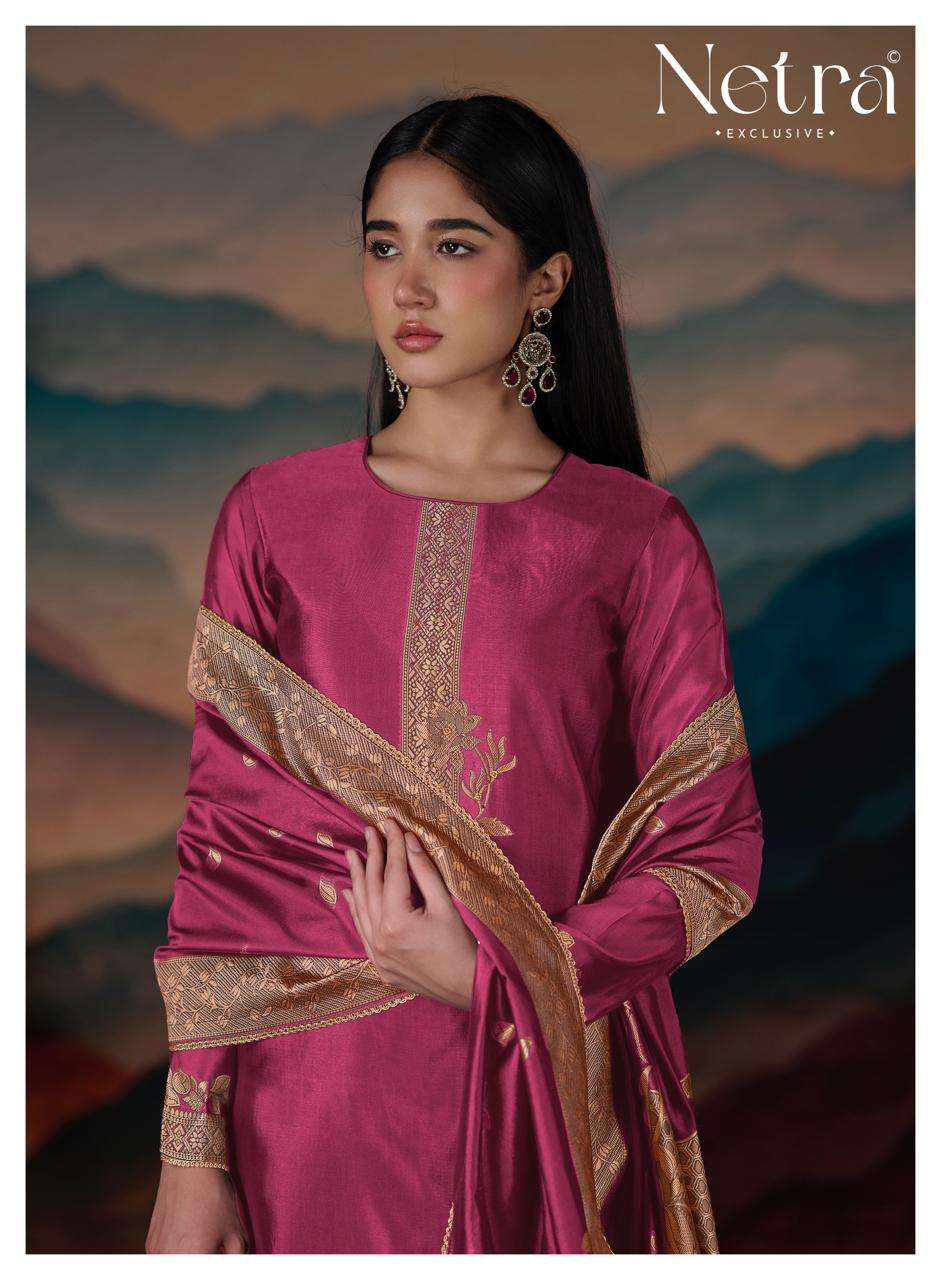 Netra Mehar Vol 2 Viscose Jacquard Silk Dress Material