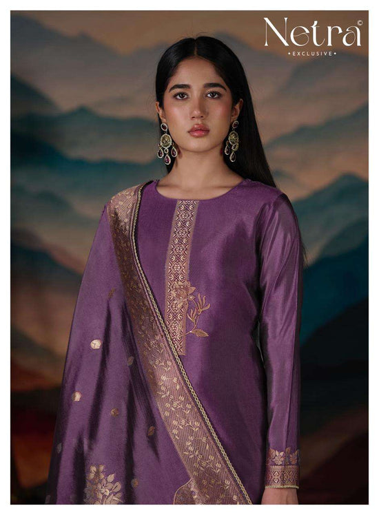 Netra Mehar Vol 2 Viscose Jacquard Silk Dress Material