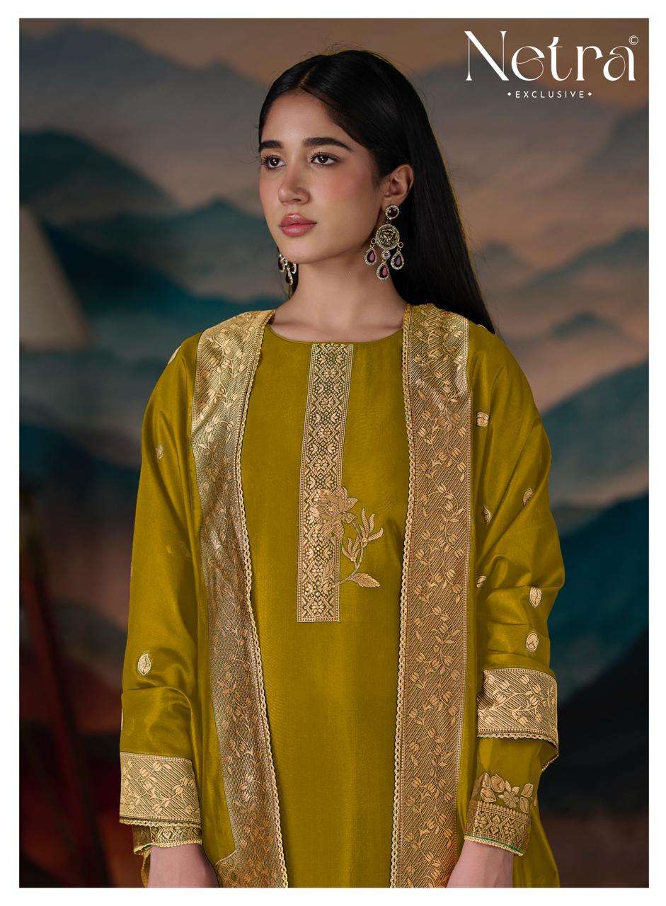 Netra Mehar Vol 2 Viscose Jacquard Silk Dress Material