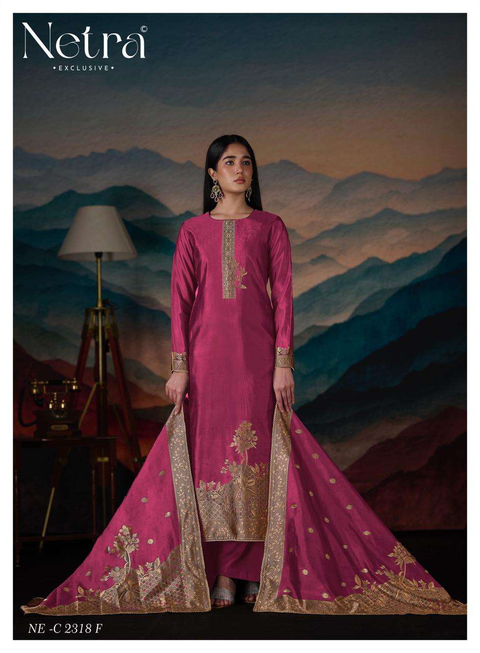 Netra Mehar Vol 2 Viscose Jacquard Silk Dress Material