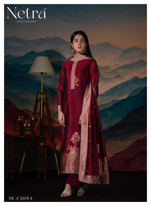 Netra Mehar Vol 2 Viscose Jacquard Silk Dress Material