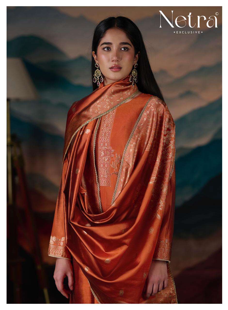 Netra Mehar Vol 2 Viscose Jacquard Silk Dress Material