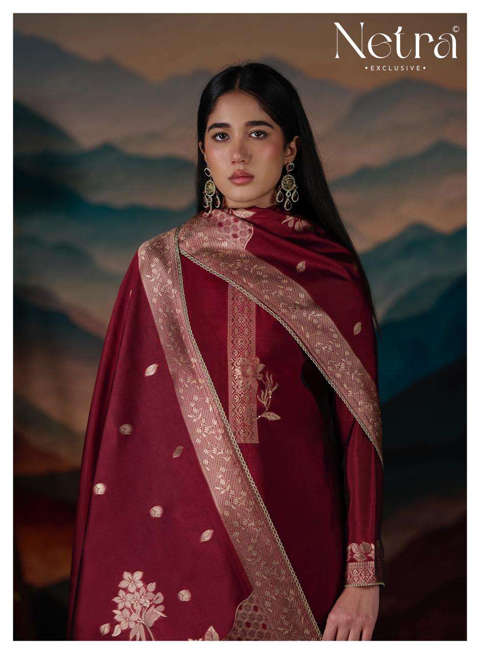 Netra Mehar Vol 2 Viscose Jacquard Silk Dress Material