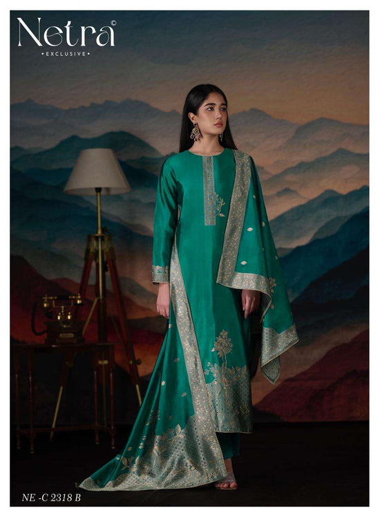 Netra Mehar Vol 2 Viscose Jacquard Silk Dress Material