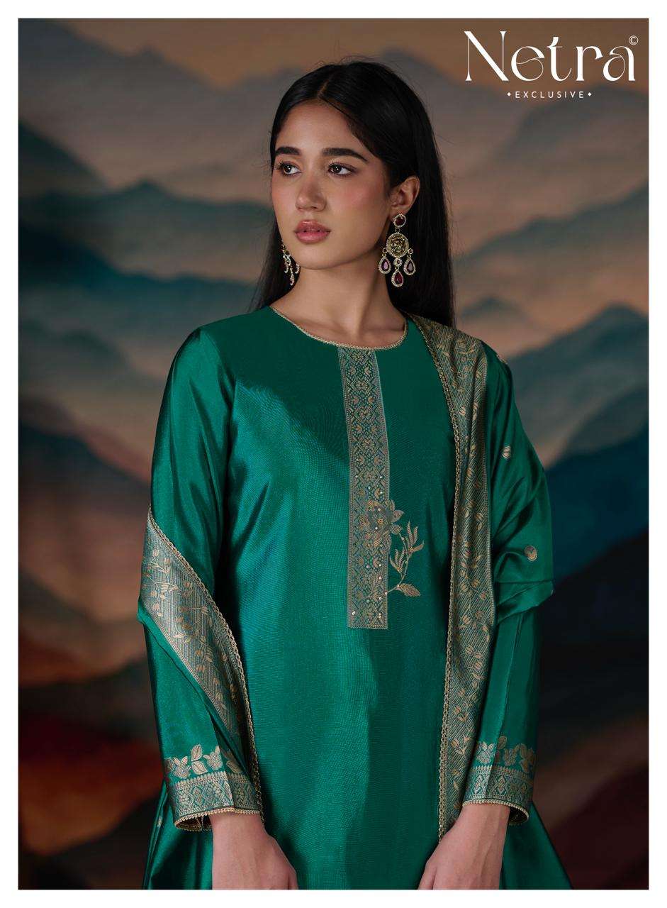 Netra Mehar Vol 2 Viscose Jacquard Silk Dress Material