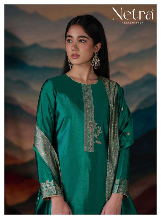 Netra Mehar Vol 2 Viscose Jacquard Silk Dress Material