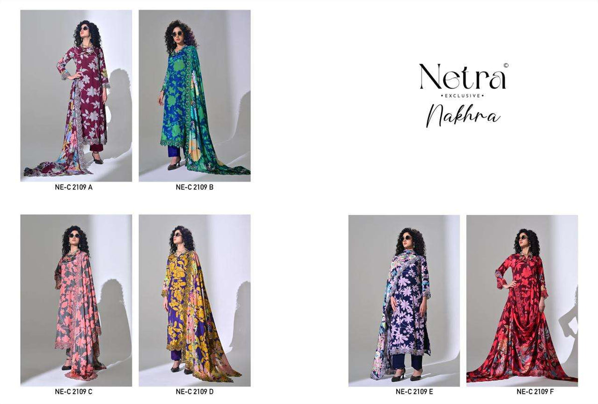Netra Exclusive Nakhra Salwar Suit Set Wholesale Catalogue - Amrah Wholesale