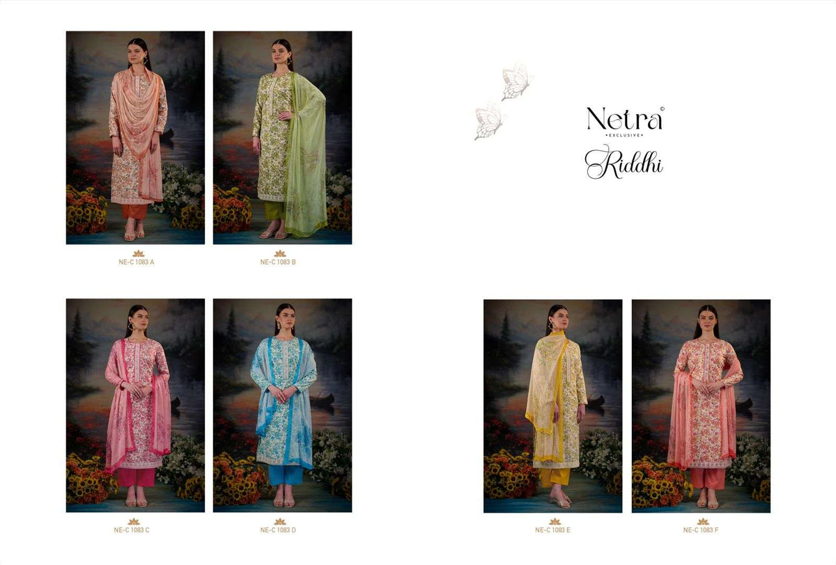 Netra Exclusive Riddhi Cotton Dress Material - Amrah Wholesale