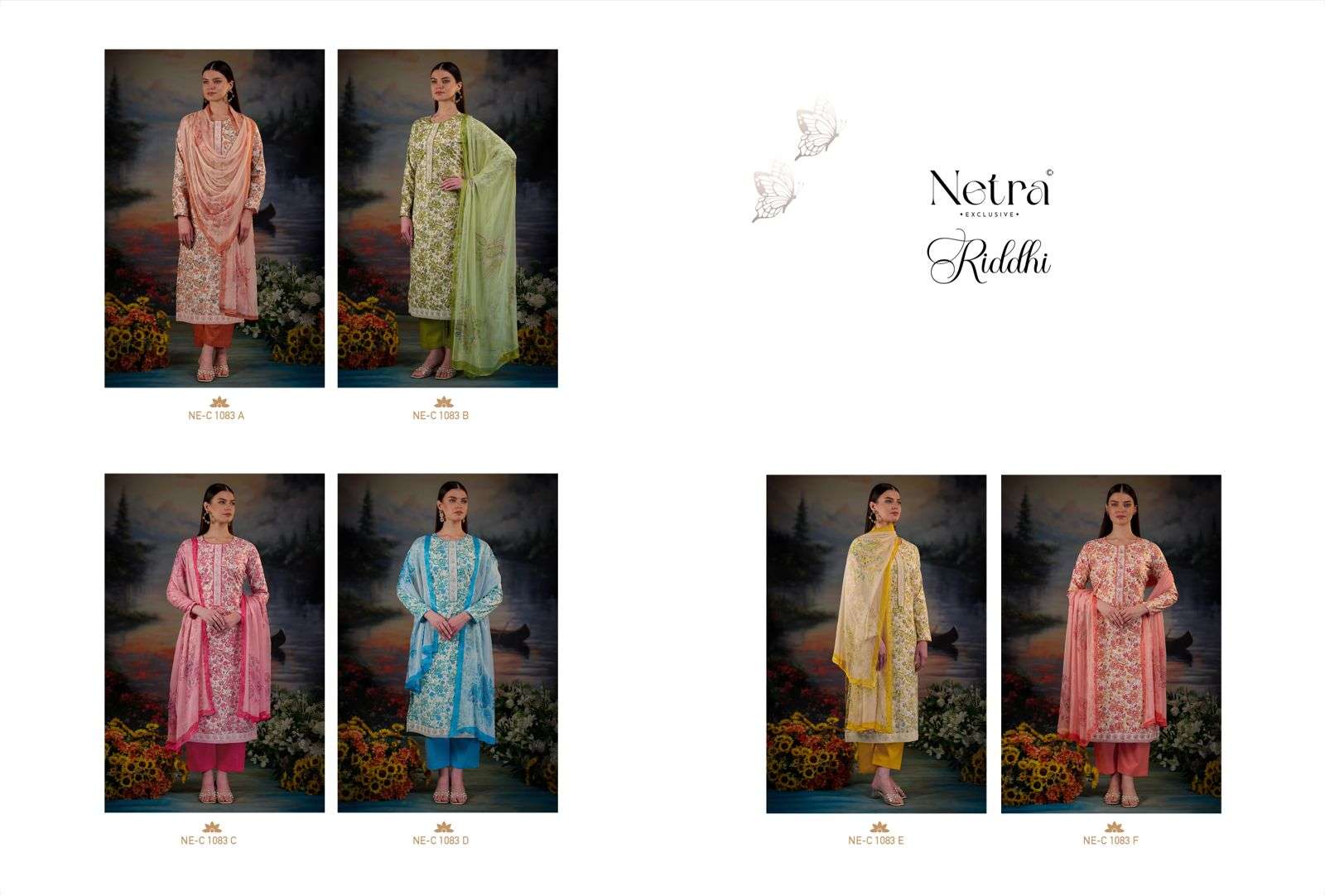 Netra Exclusive Riddhi Cotton Dress Material - Amrah Wholesale