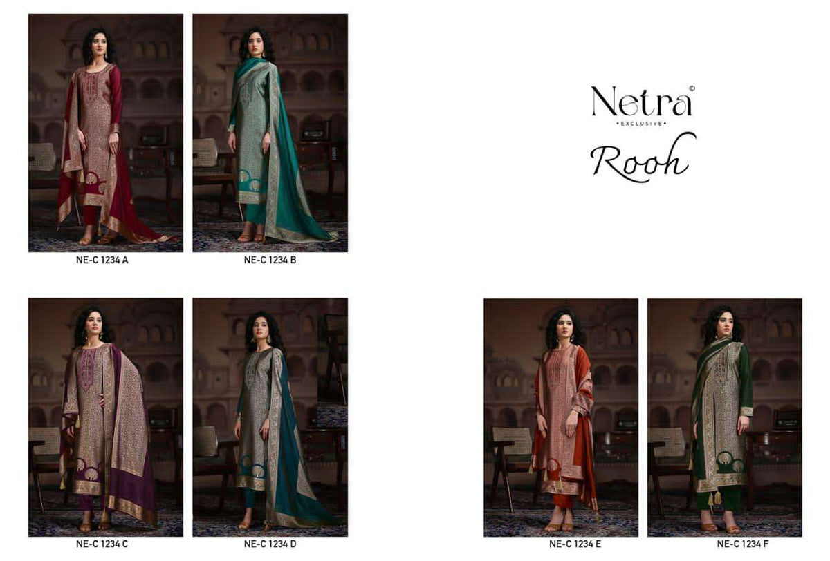 Netra Rooh Dress Material Wholesale Catalogue - Amrah Wholesale