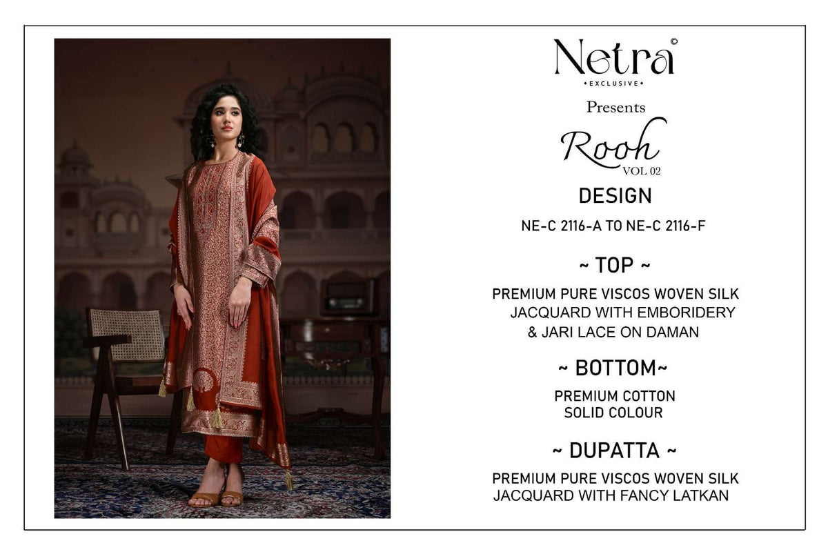 Netra Rooh Vol 2 Dress Material Wholesale Catalogue - Amrah Wholesale
