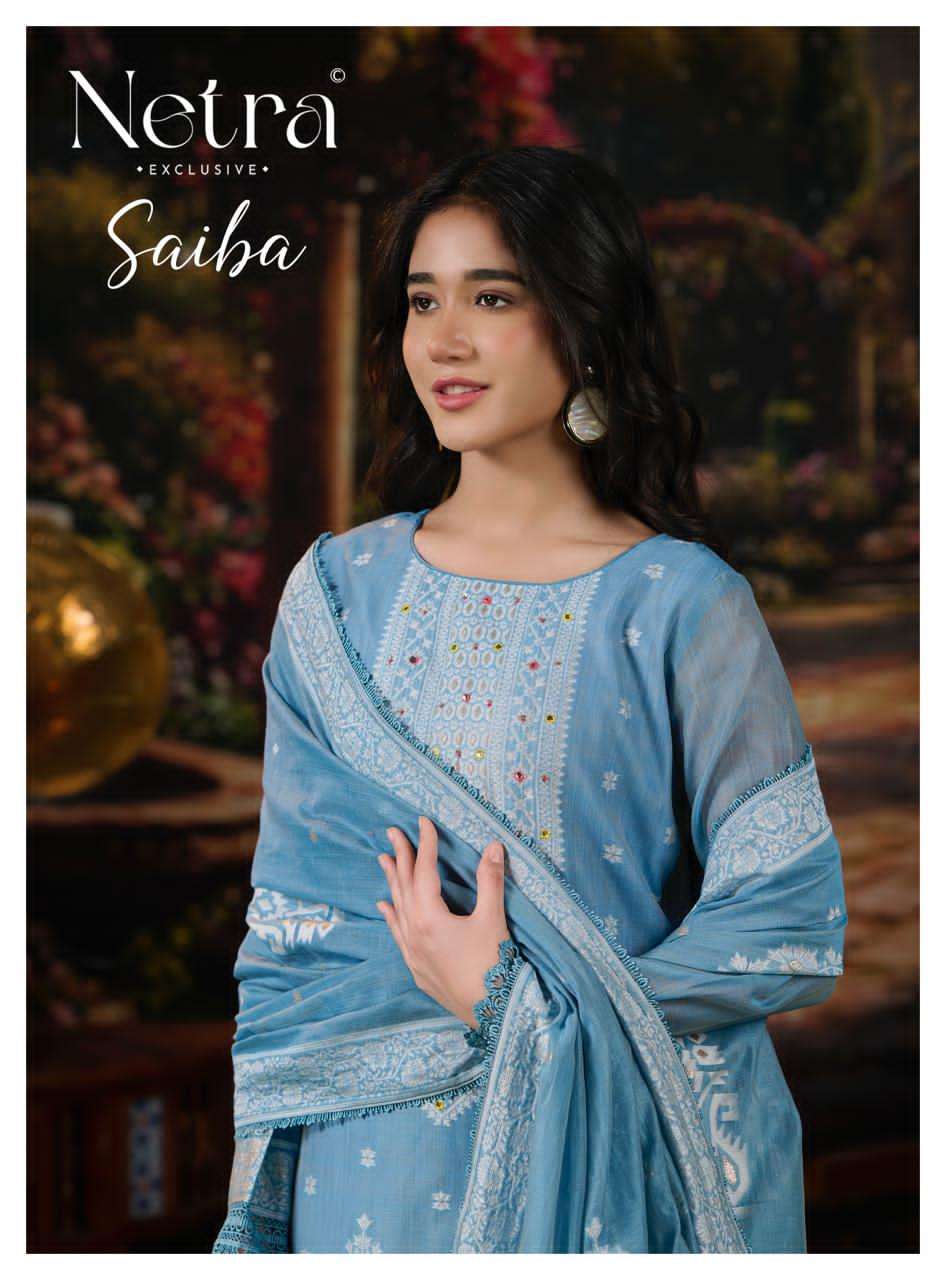 Netra Saiba Jamdani Dress Material