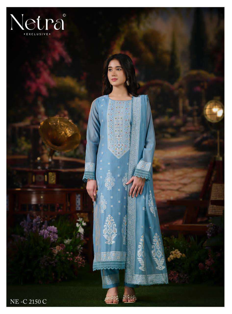 Netra Saiba Jamdani Dress Material