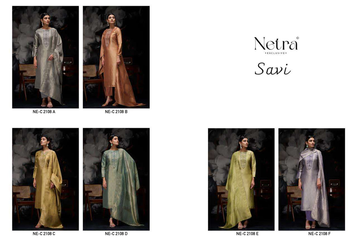Netra Exclusive Savi Salwar Suit Set Wholesale Catalogue - Amrah Wholesale