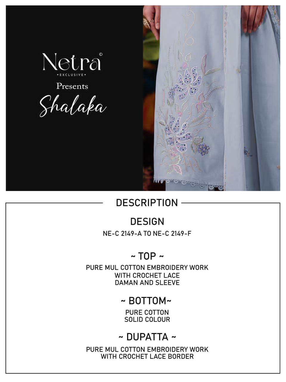 Netra Exclusive Shalaka Mal Cotton Dress Material