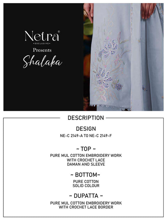 Netra Exclusive Shalaka Mal Cotton Dress Material