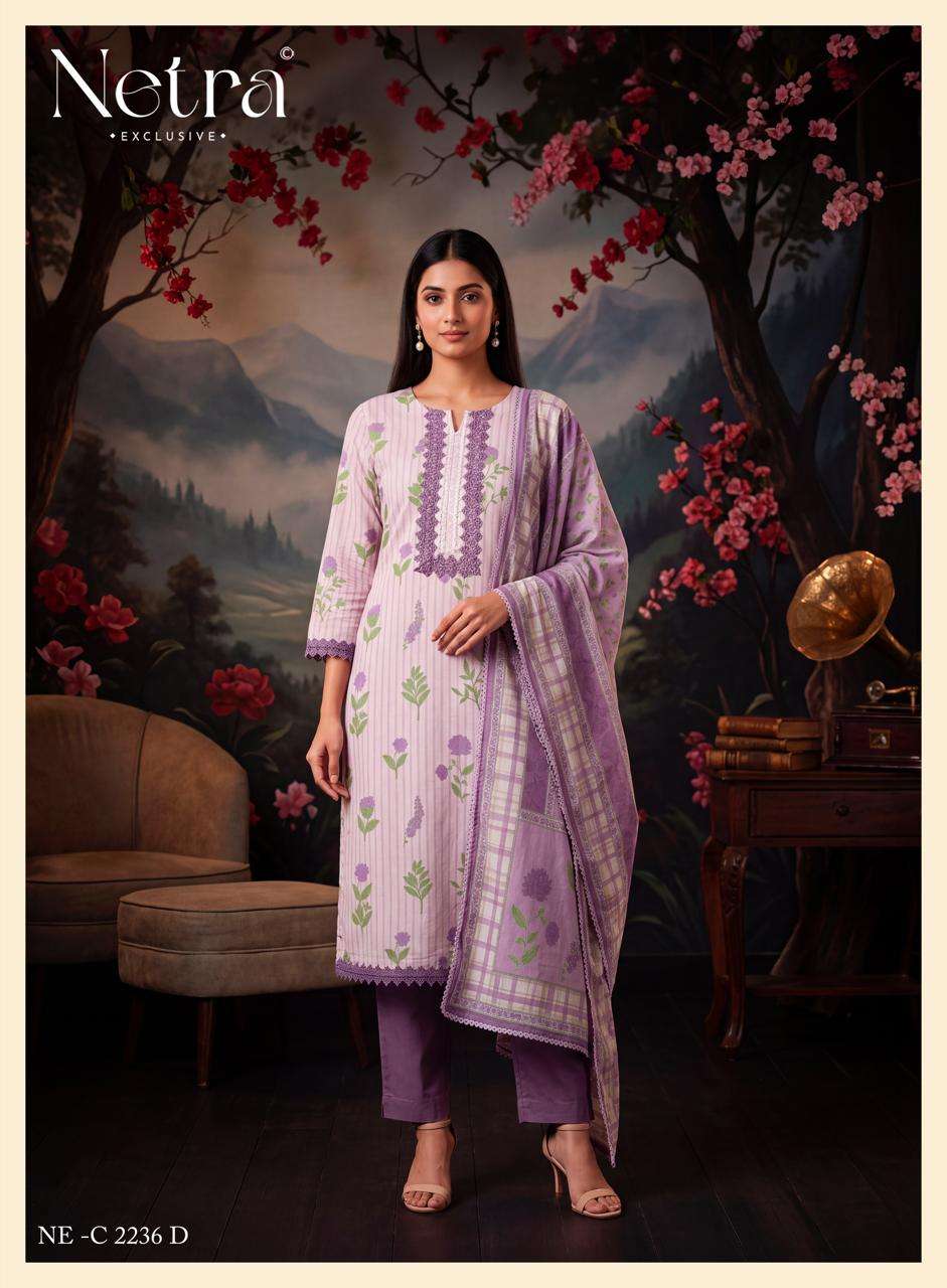 Netra Soma Pure Cotton Digital Print Dress Material - Amrah Wholesale