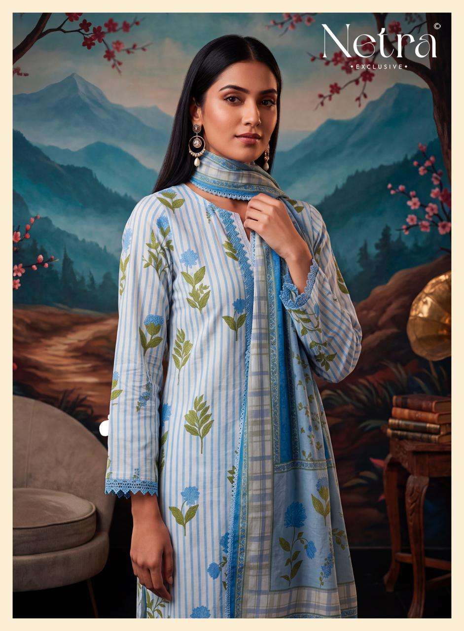 Netra Soma Pure Cotton Digital Print Dress Material - Amrah Wholesale