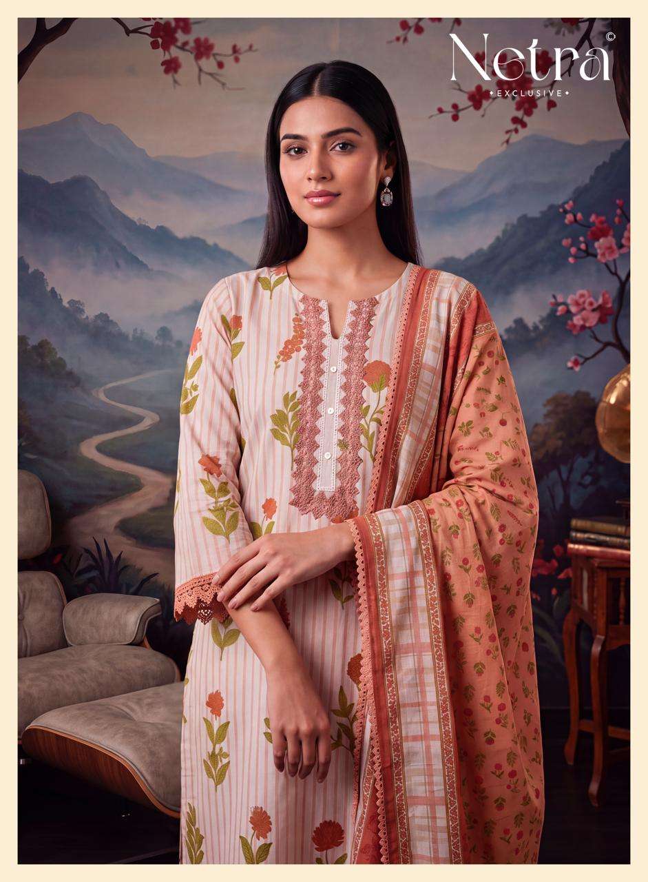 Netra Soma Pure Cotton Digital Print Dress Material - Amrah Wholesale