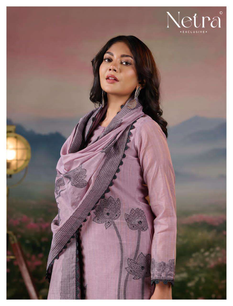 Netra Exclusive Teju Pure Jamdani Weaving Dress Material