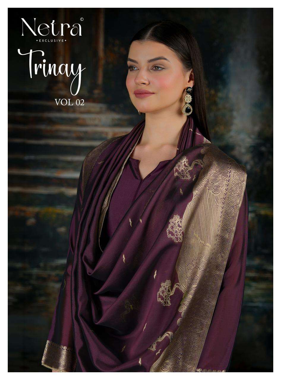 Netra Trinay Vol 2 Premium Viscose Silk Jacquard Salwar Suit