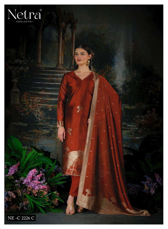 Netra Trinay Vol 2 Premium Viscose Silk Jacquard Salwar Suit