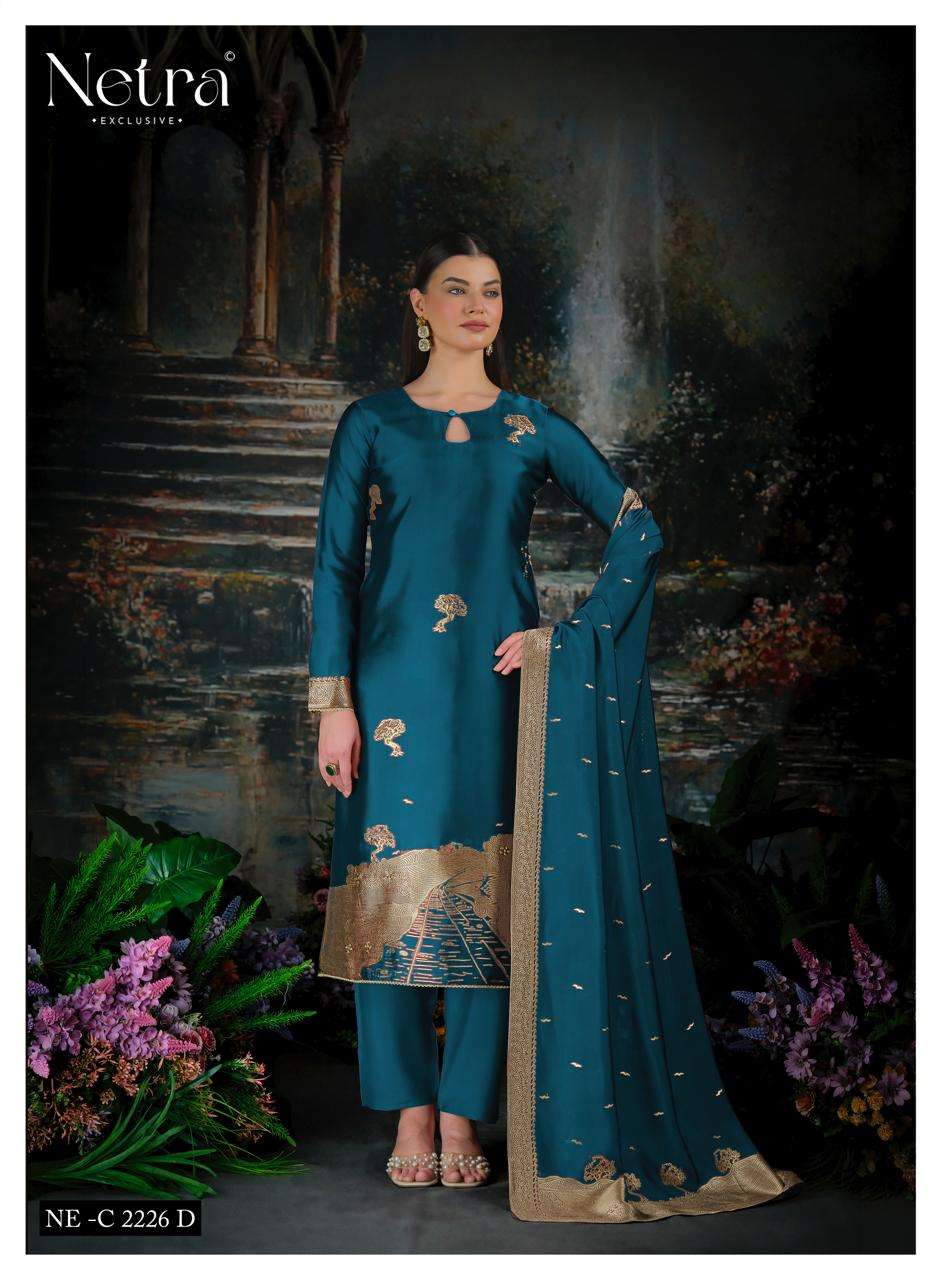 Netra Trinay Vol 2 Premium Viscose Silk Jacquard Salwar Suit