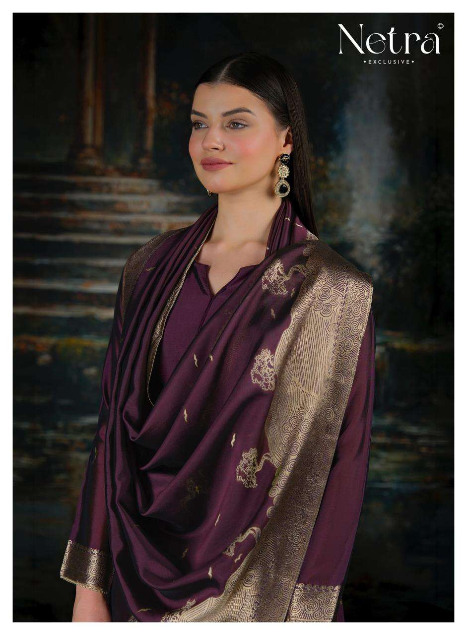 Netra Trinay Vol 2 Premium Viscose Silk Jacquard Salwar Suit