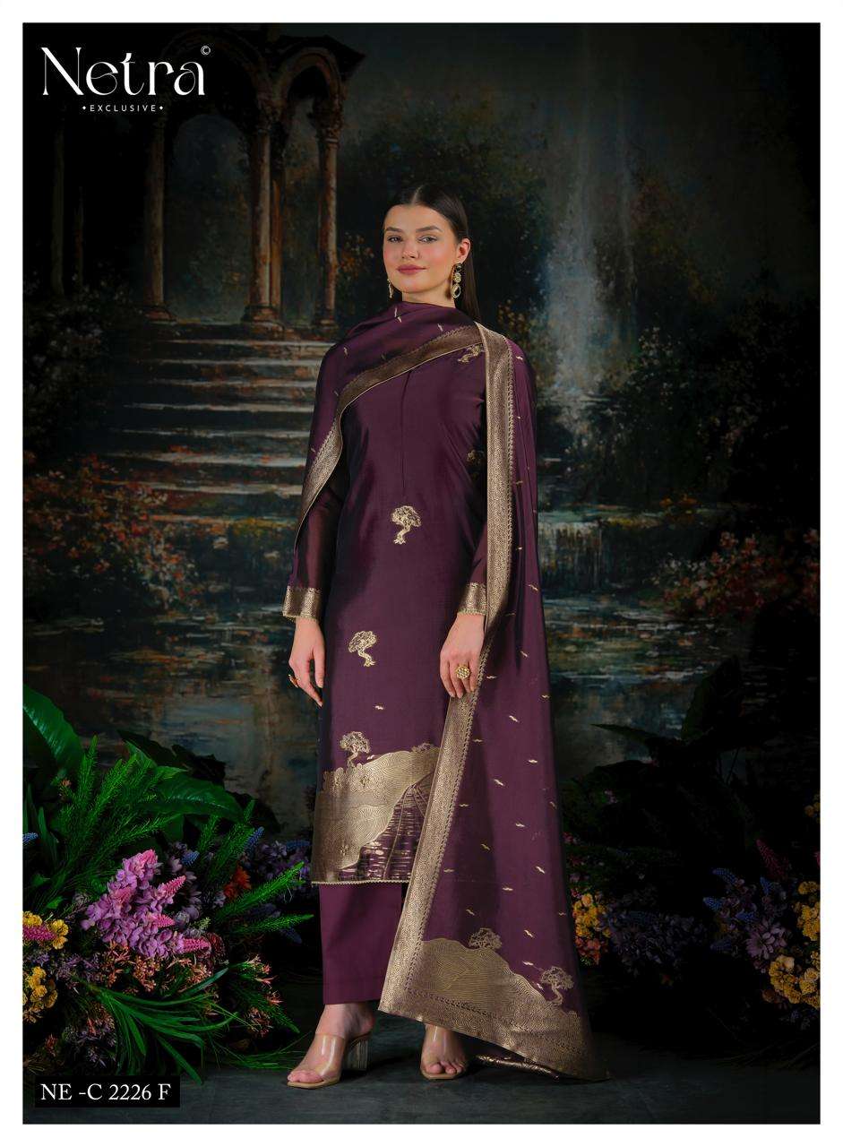 Netra Trinay Vol 2 Premium Viscose Silk Jacquard Salwar Suit