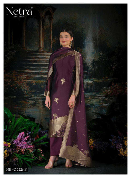 Netra Trinay Vol 2 Premium Viscose Silk Jacquard Salwar Suit