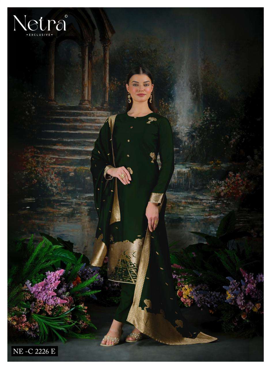 Netra Trinay Vol 2 Premium Viscose Silk Jacquard Salwar Suit