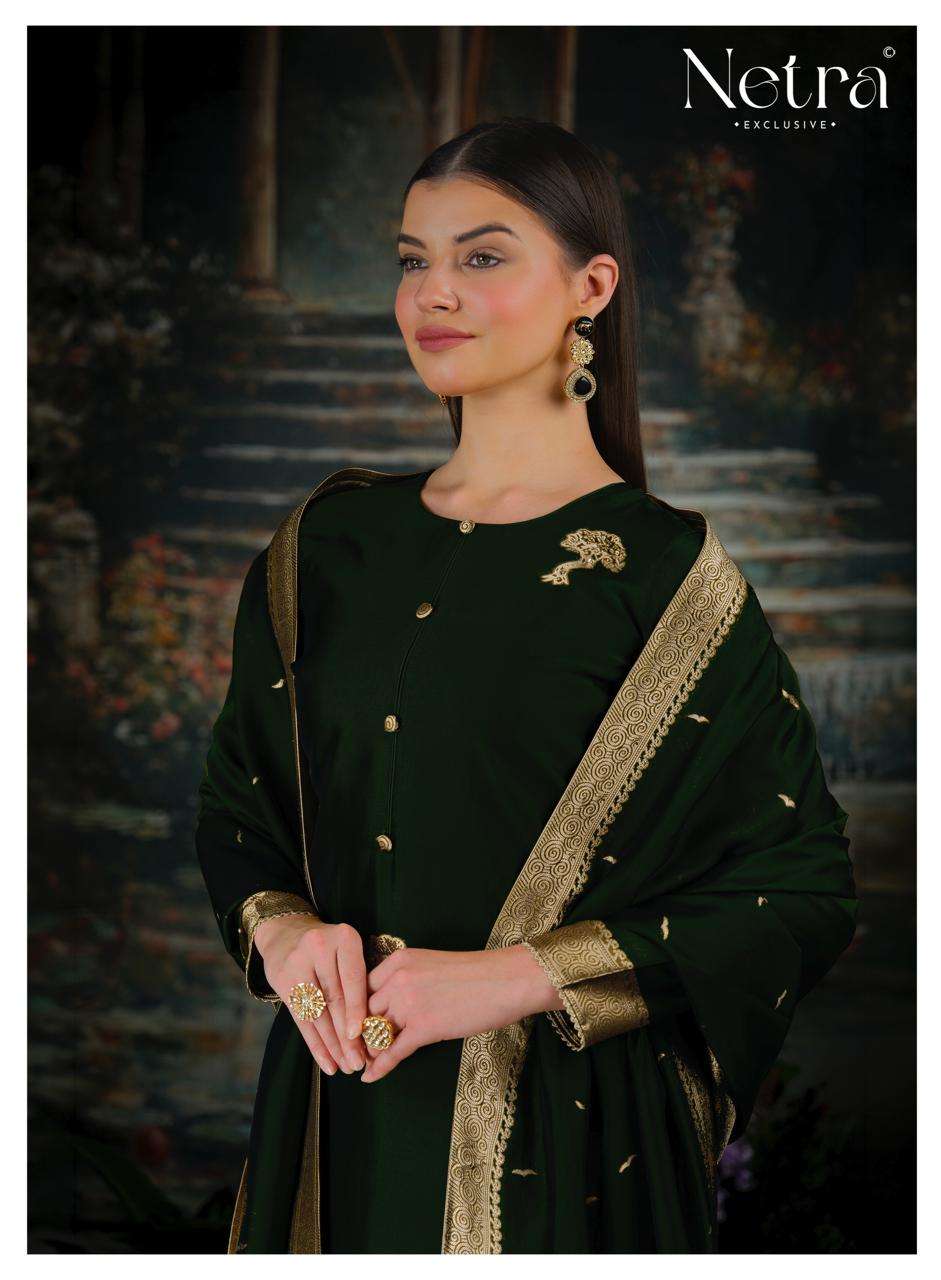Netra Trinay Vol 2 Premium Viscose Silk Jacquard Salwar Suit
