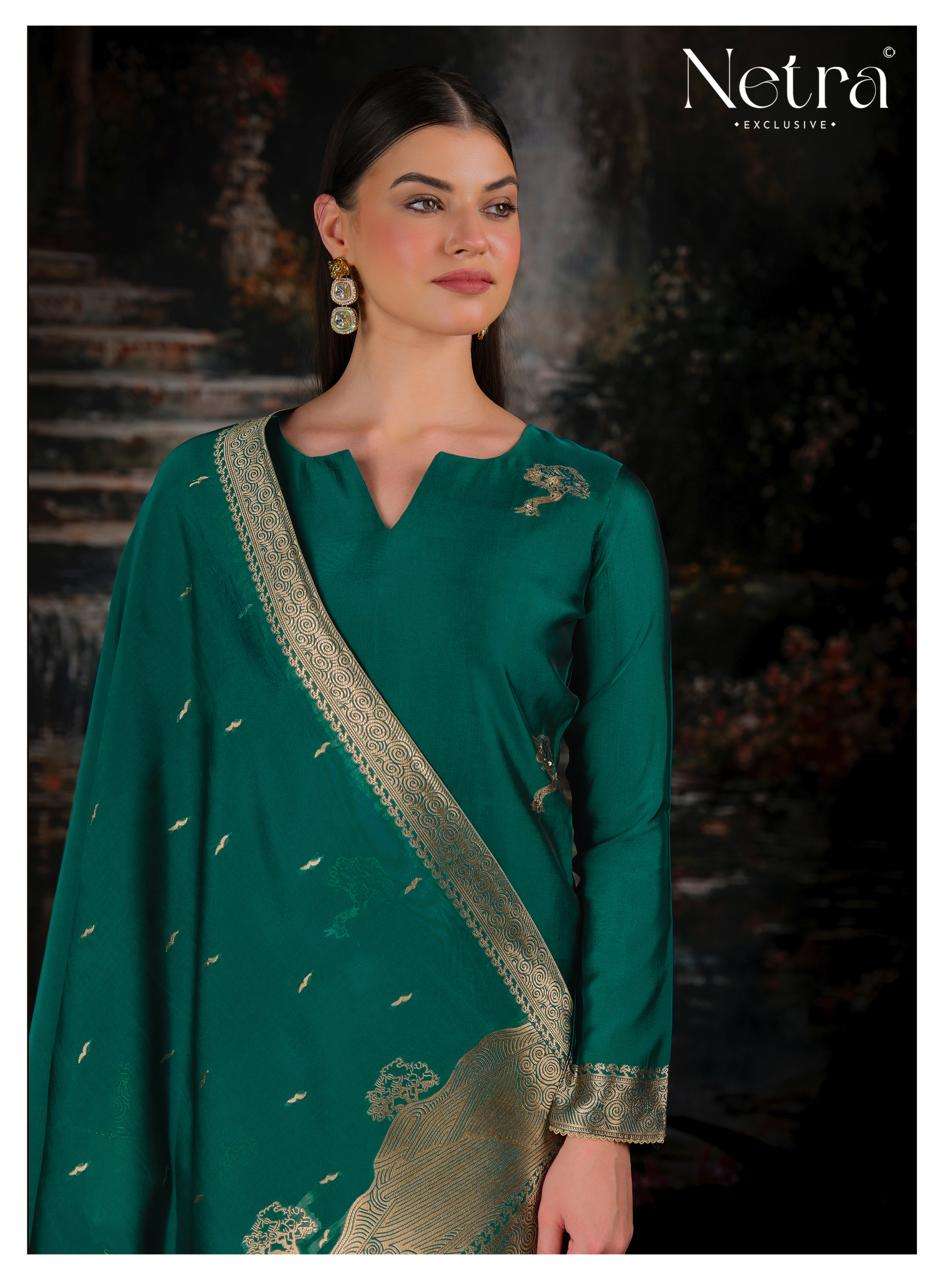 Netra Trinay Vol 2 Premium Viscose Silk Jacquard Salwar Suit