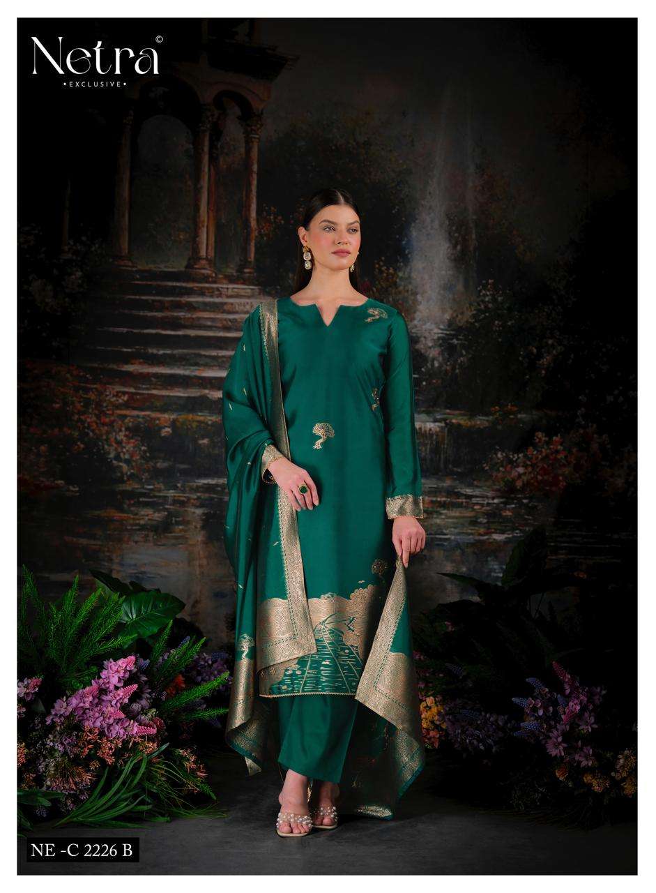 Netra Trinay Vol 2 Premium Viscose Silk Jacquard Salwar Suit