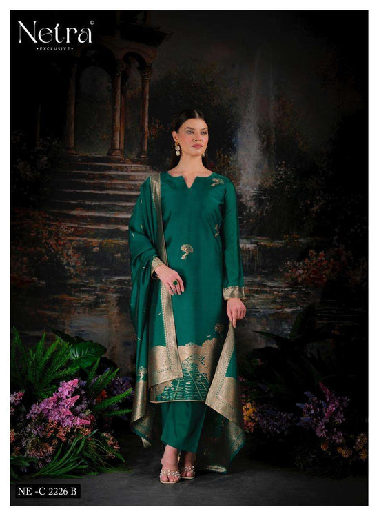 Netra Trinay Vol 2 Premium Viscose Silk Jacquard Salwar Suit