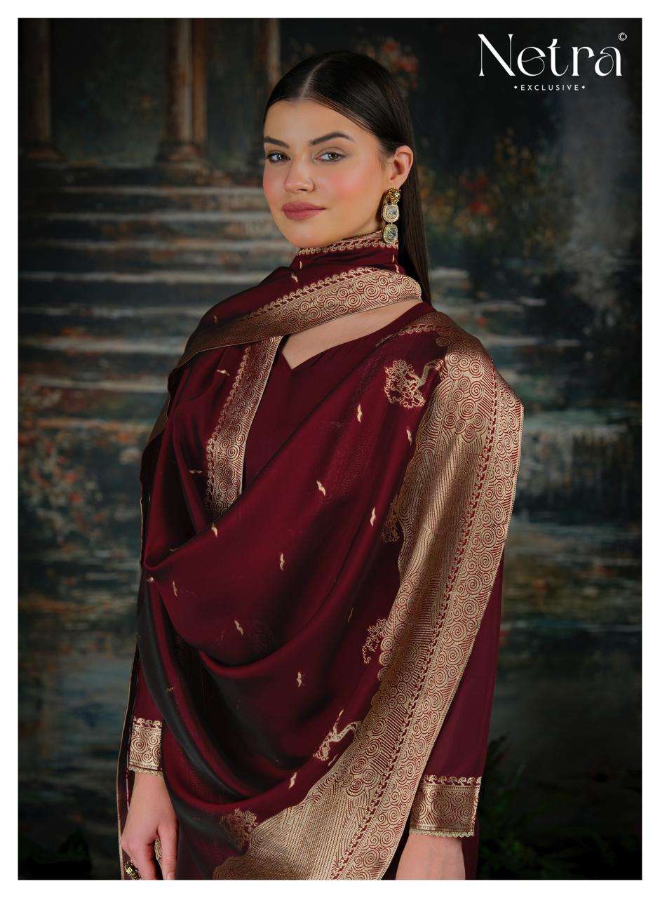 Netra Trinay Vol 2 Premium Viscose Silk Jacquard Salwar Suit