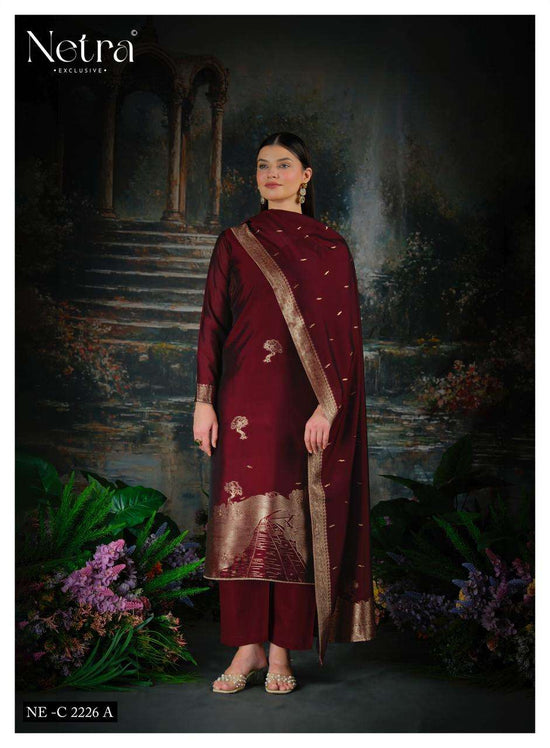 Netra Trinay Vol 2 Premium Viscose Silk Jacquard Salwar Suit