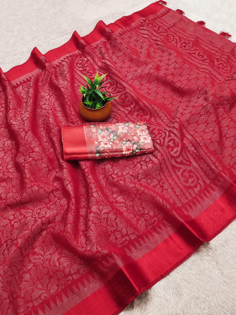 Niharika Designer Cotton Silk Satin Zari Border Saree