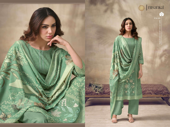 Nisanka Cashmere Vol-7 Viscose Lawn Printed Office Wear Salwar Suit