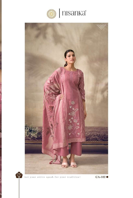 Nisanka Cashmere Vol-7 Viscose Lawn Printed Office Wear Salwar Suit